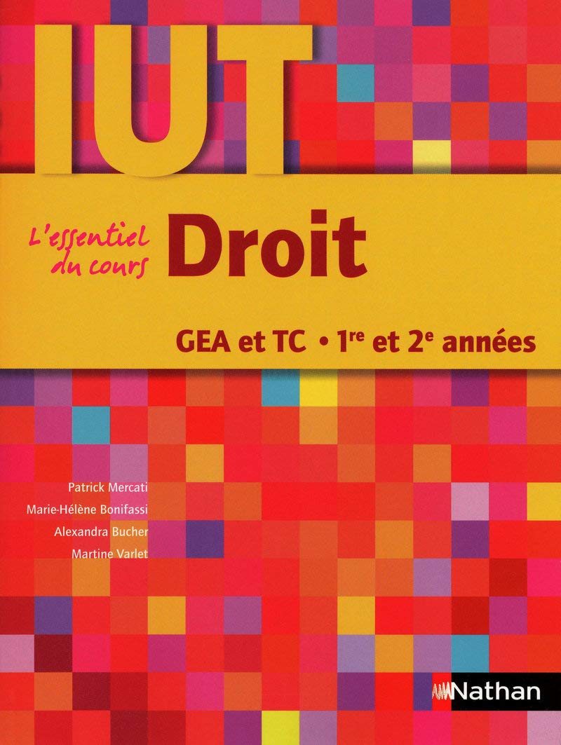 Droit : DUT GEA et TC 1re et 2e années 9782091610115