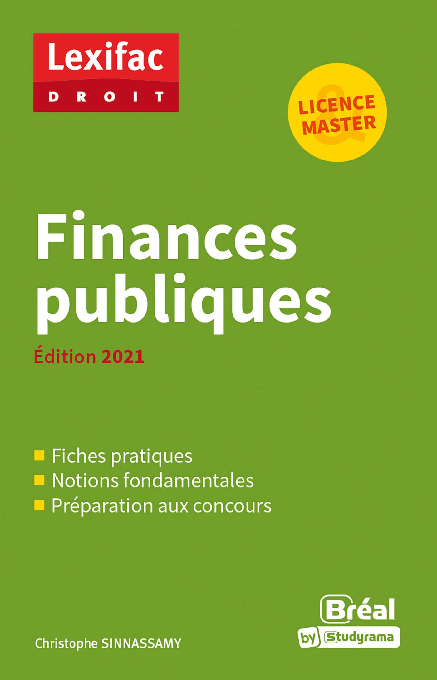 Finances publiques 2021: Licence Master 9782749550565