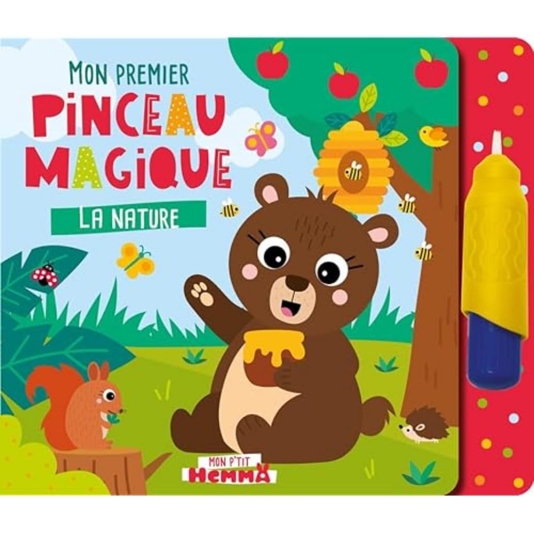 Mon P'tit Hemma - Mon premier pinceau magique - La nature - Peinture propre - Dès 18 mois 9782508056437