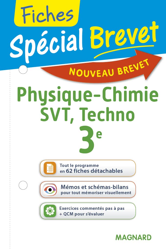 Spécial Brevet - Fiches Sciences 3e - Nouveau programme 2016 9782210755970