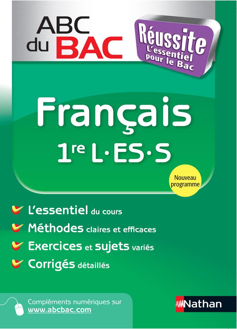 ABC du BAC Réussite Français 1re L.ES.S 9782091882864