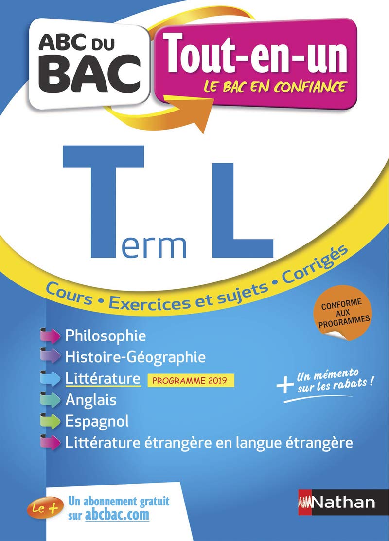 Tout-en-un Term L - ABC du BAC - Nouveau Bac 9782091574301