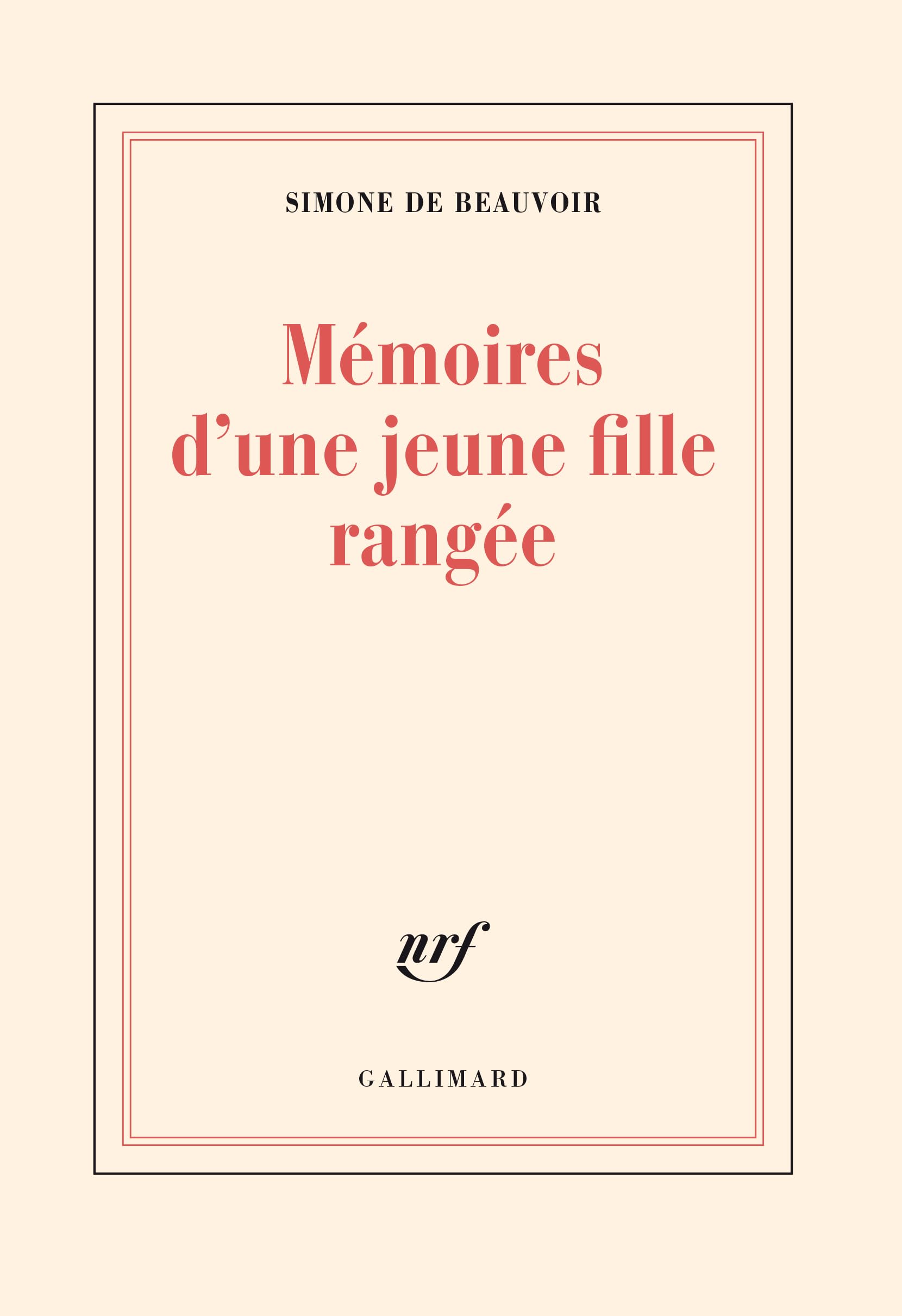Mémoires d'une jeune fille rangée 9782070205196