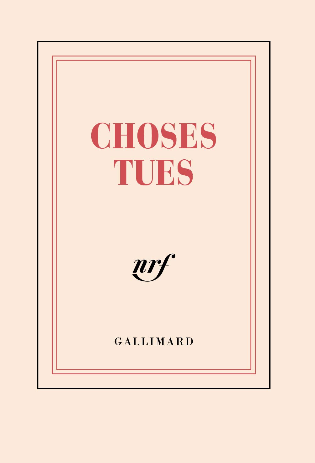 Carnet poche "Choses tues" (papeterie) 3260050881098