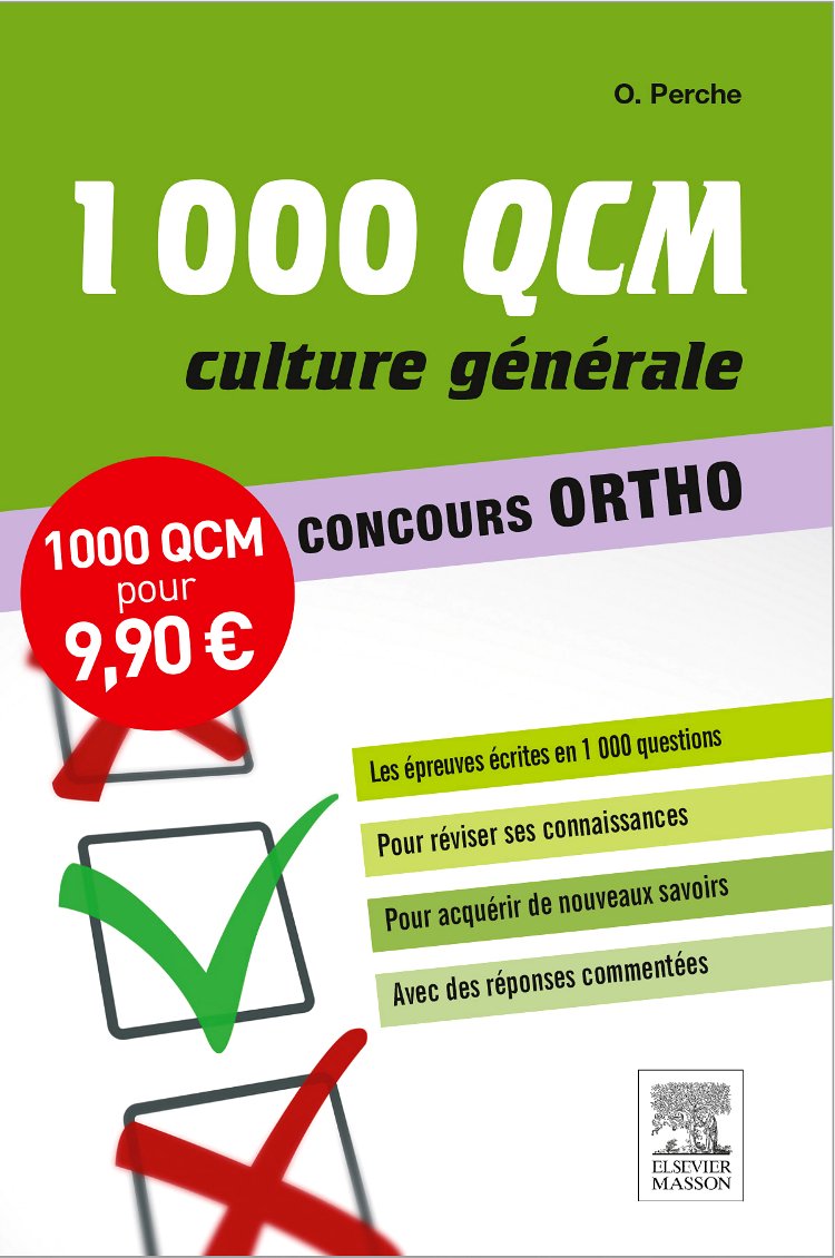 1000 QCM Culture générale Concours Ortho 9782294742408