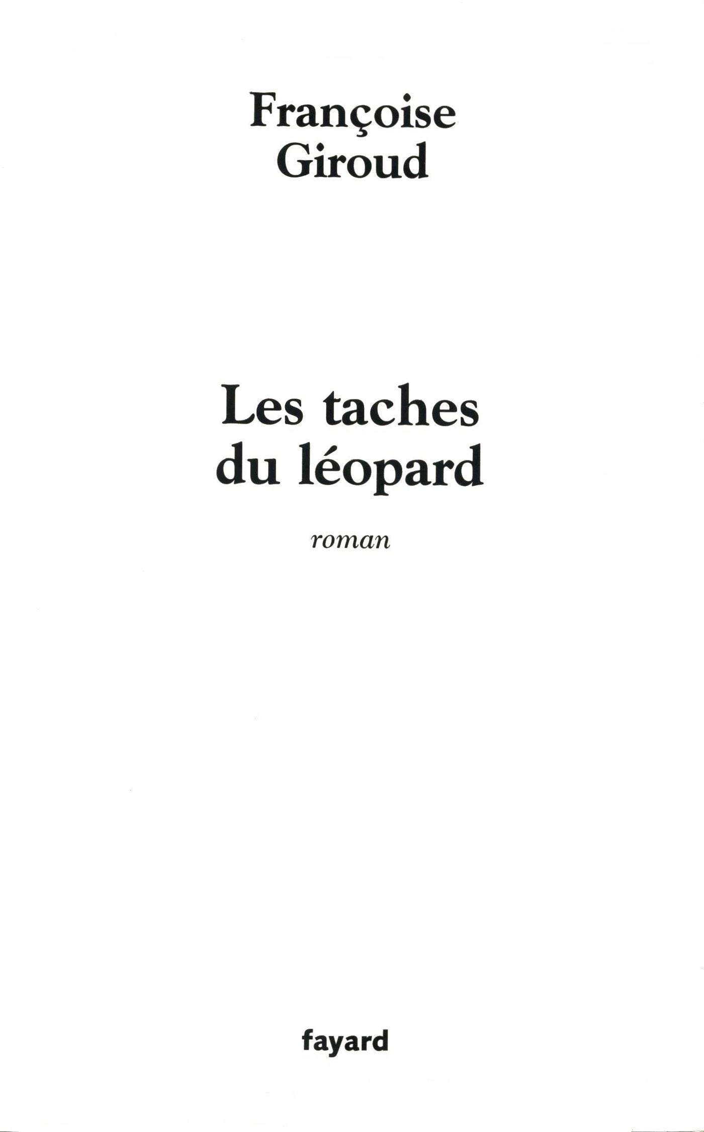 Les Taches du léopard 9782213615042