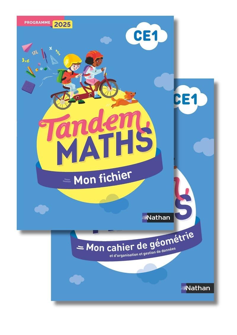 Tandem - Fichier de l'élève + Cahier de géométrie CE1: Programme 2025 9782095061548