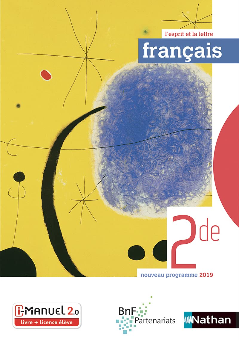 Français - 2de L'esprit et la lettre 9782091653020