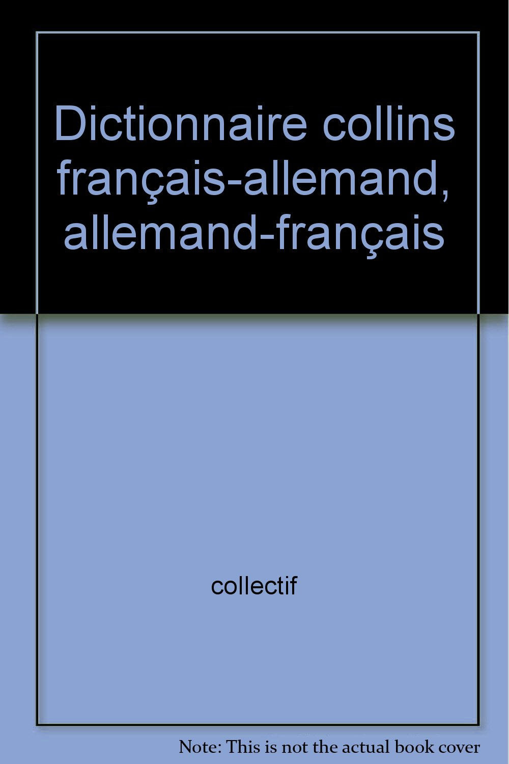 Dictionnaire collins français-allemand, allemand-français 9782501005852