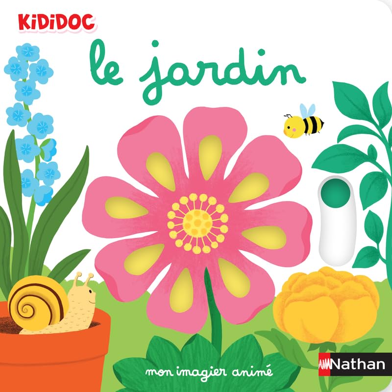 Mon imagier animé Kididoc - le jardin - nouvelle édition - Dès 1 an 9782095025724