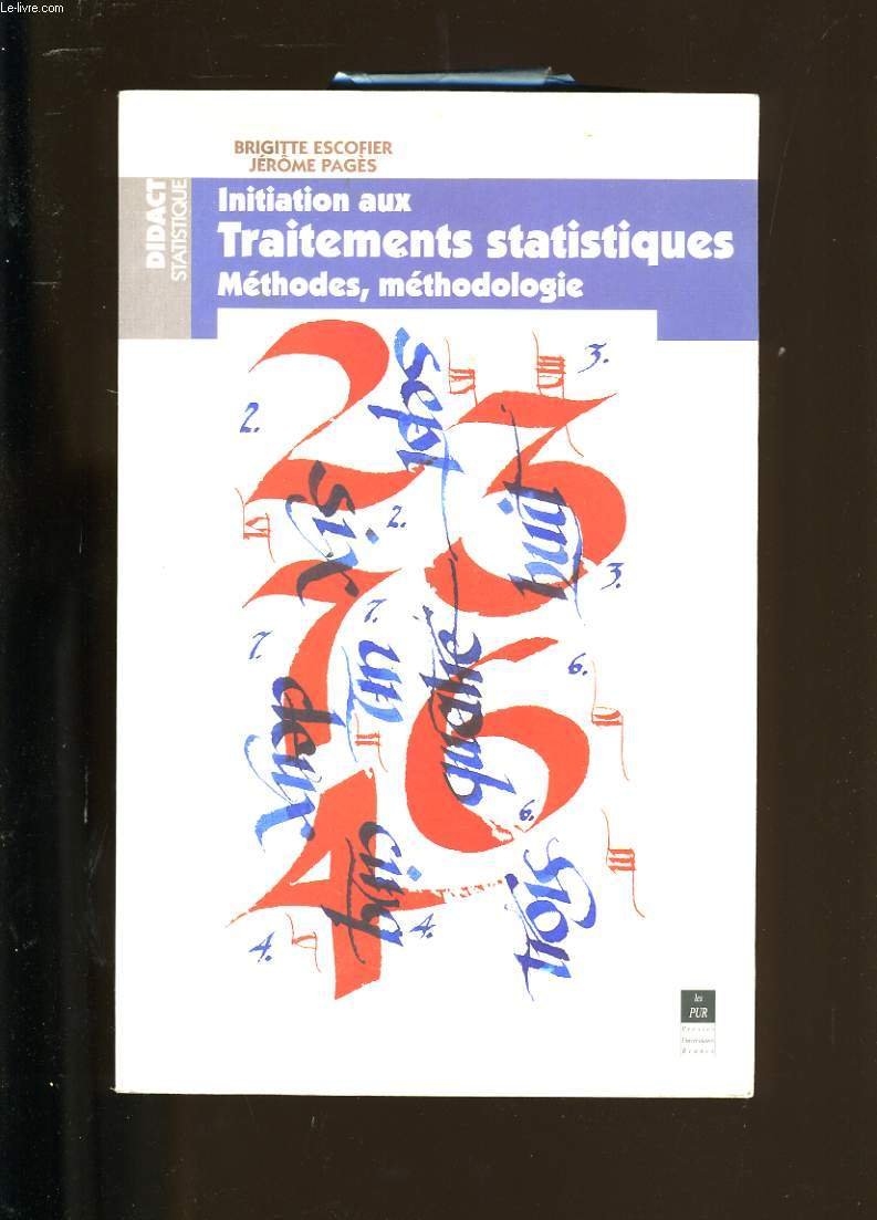 Initiation aux traitements statistiques 9782868472311