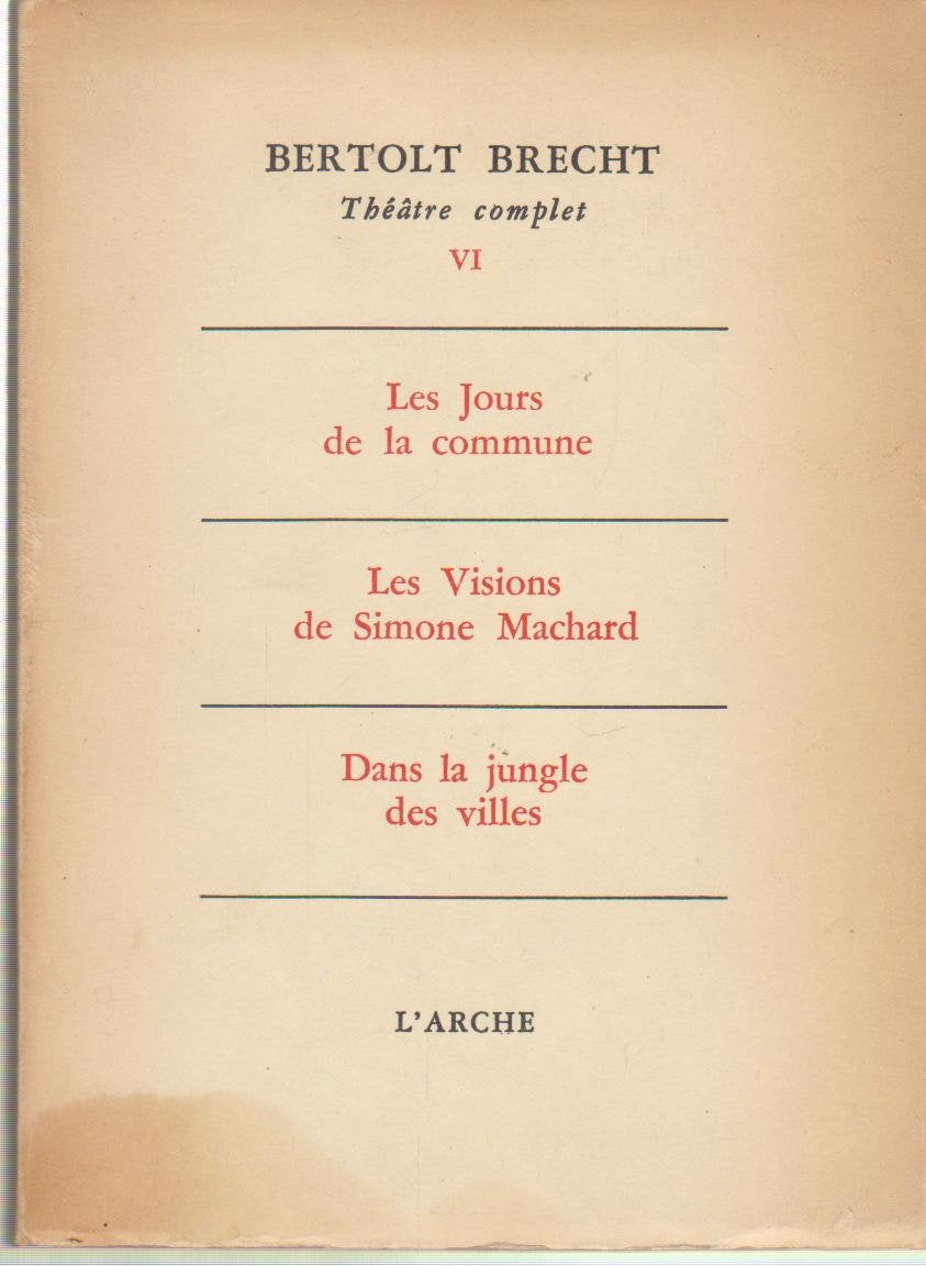 Theatre complet, tome vi