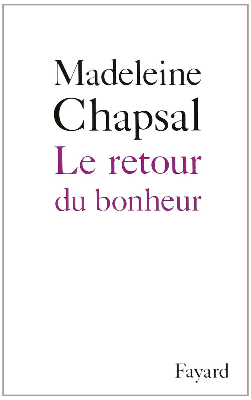 Le Retour du bonheur 9782213026084