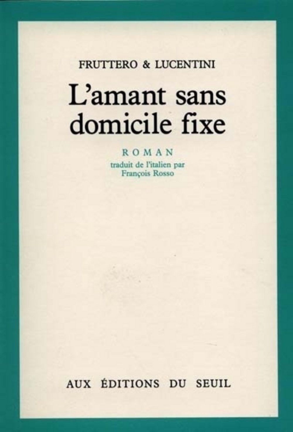 L'Amant sans domicile fixe 9782020098595