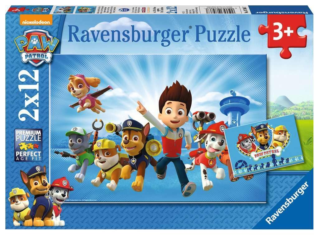 Ravensburger - Puzzle Enfant - Puzzles 2x12 p - Ryder et la Pat‘Patrouille - Dès 3 Ans - 07586 7501054722182