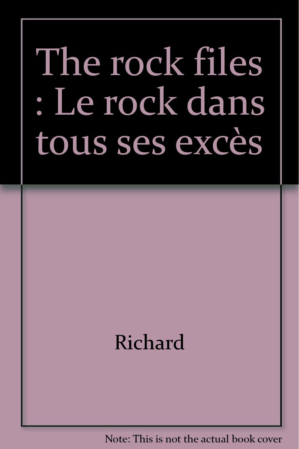The rock files: Le rock dans tous ses excès 9782258045026