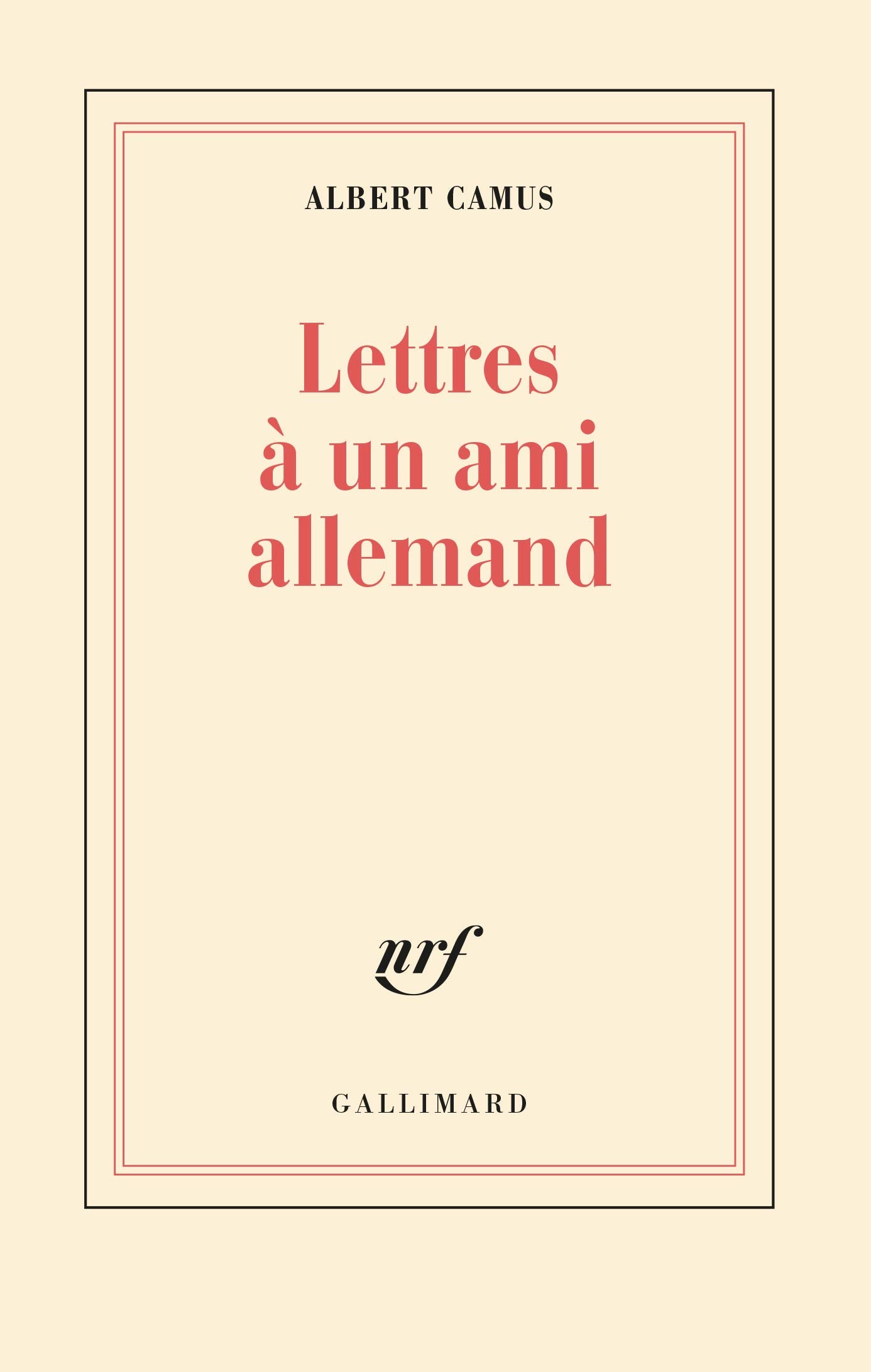Lettres à un ami allemand 9782070212040