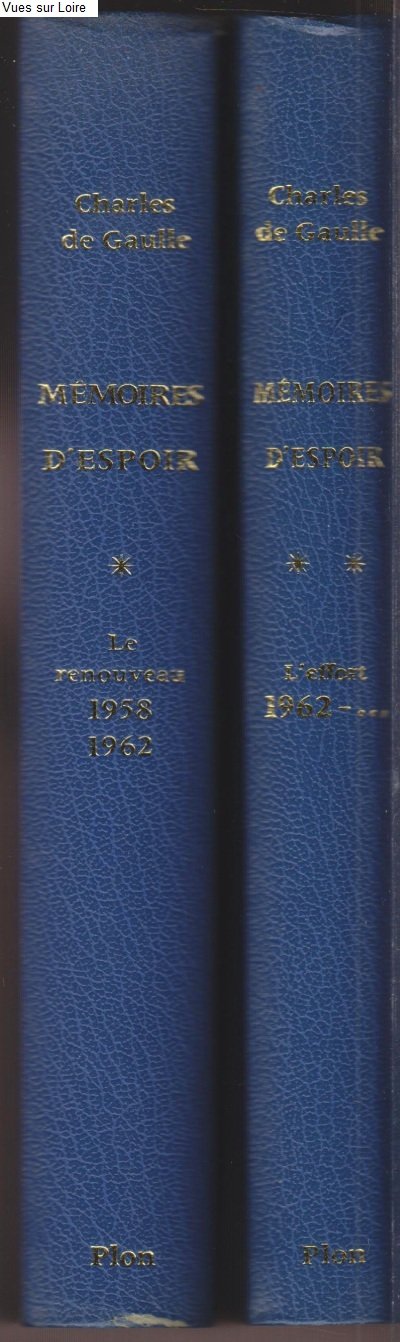 Mémoires d'espoir (2 tomes)