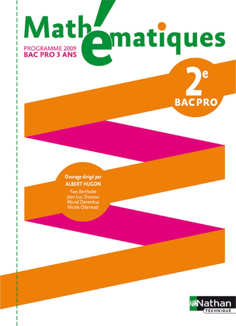 Mathématiques - 2e Bac Pro 9782091610290