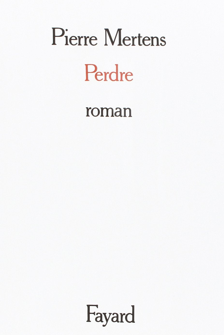 Perdre 9782213013596