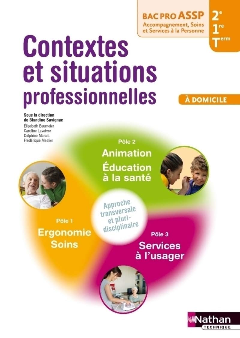Contextes et situations professionnelles 2e/1re/Tle Bac Pro ASSP 9782091625010