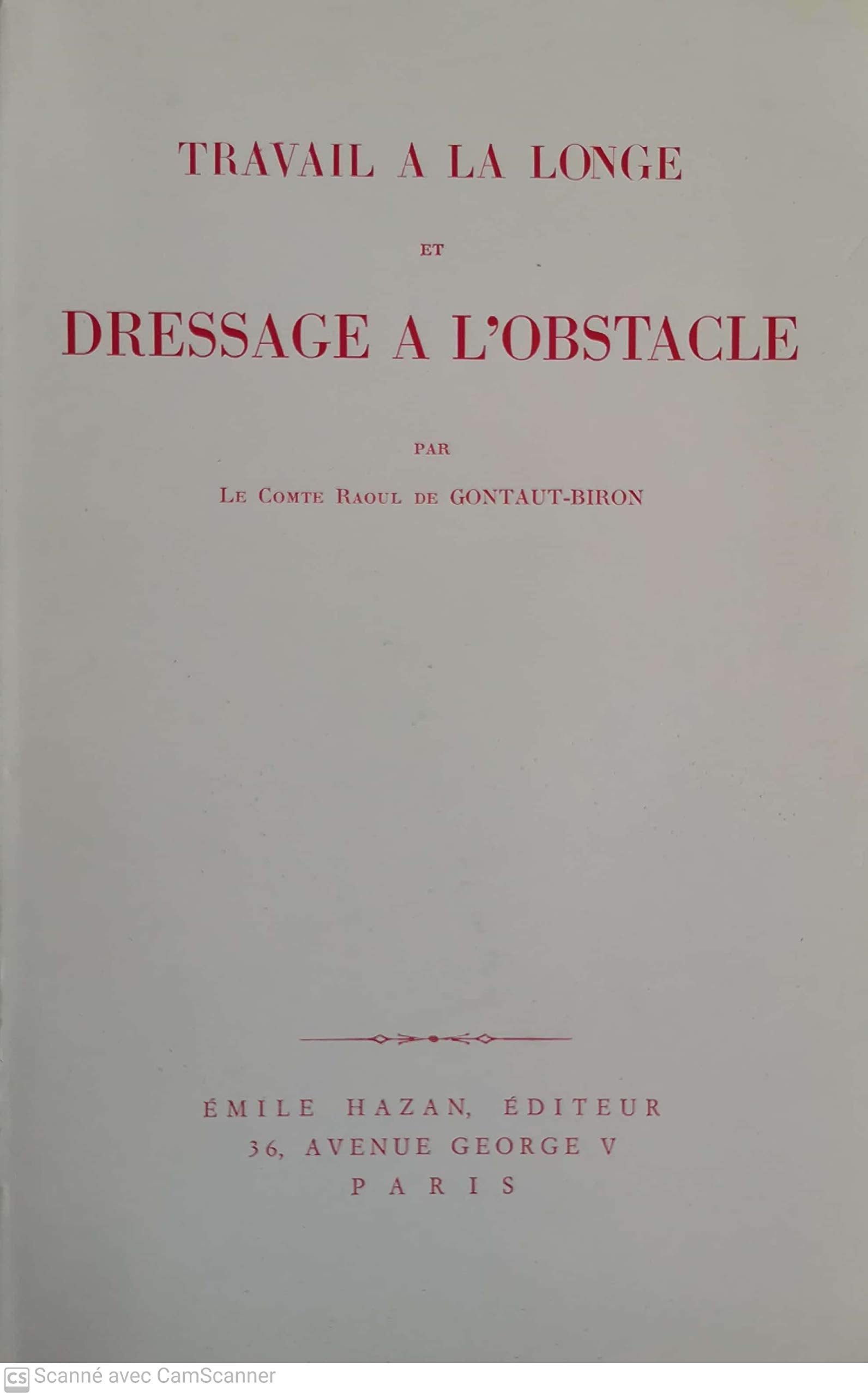 Travail à la longe et dressage à l'obstacle