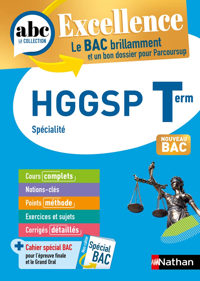 HGGSP Terminale - ABC Excellence - Bac 2026 - Enseignement de spécialité Tle - Cours complets, Notions-clés et vidéos, Points méthode, Exercices et corrigés détaillés 9782091571416