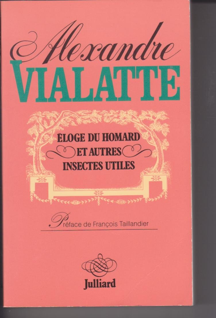 Éloge du homard et autres insectes utiles 9782260005308