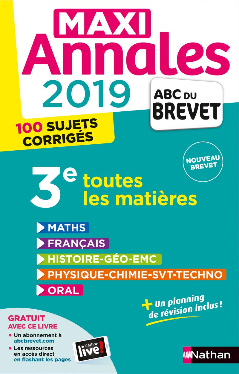 Maxi Annales ABC du Brevet 2019 9782091573694