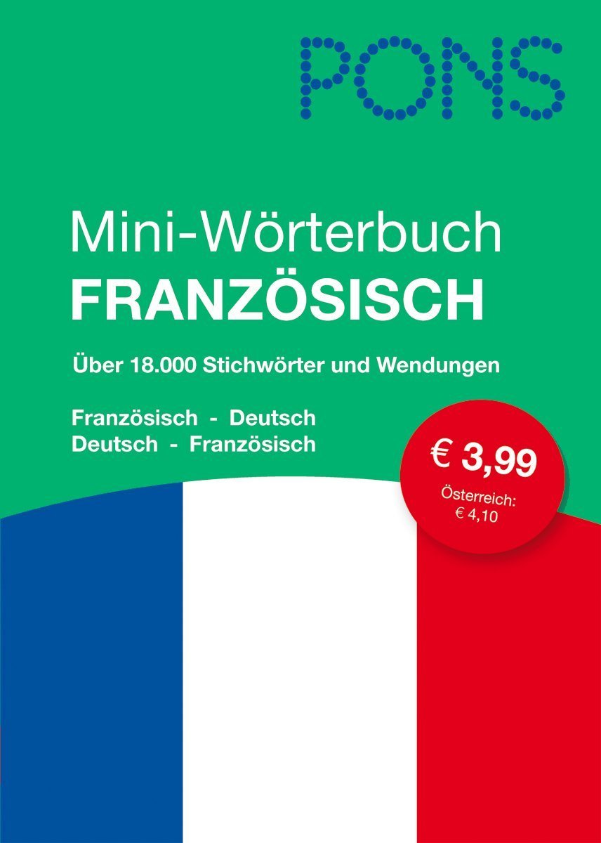 PONS Mini-Wörterbuch Französisch: Französisch-Deutsch/Deutsch-Französisch 9783125170711