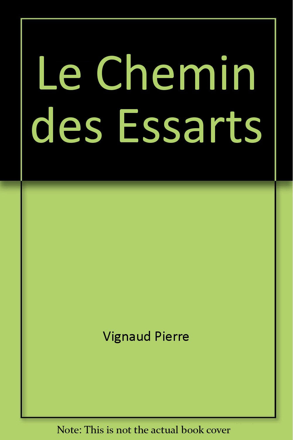 Le chemin des essarts 9782845610163