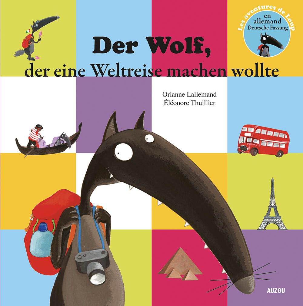 le loup qui voulait faire le tour du monde en allemand (coll. mes ptits albums) 9782733842461