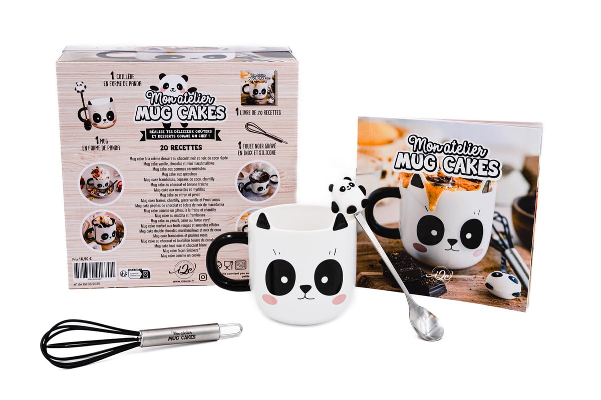 Coffret Mon atelier mug cakes Panda 2025 9782360916801