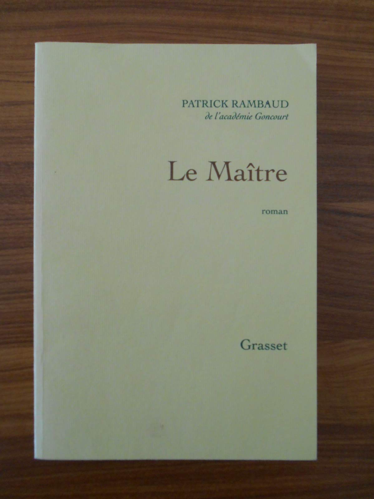 Le maître 9782363602916