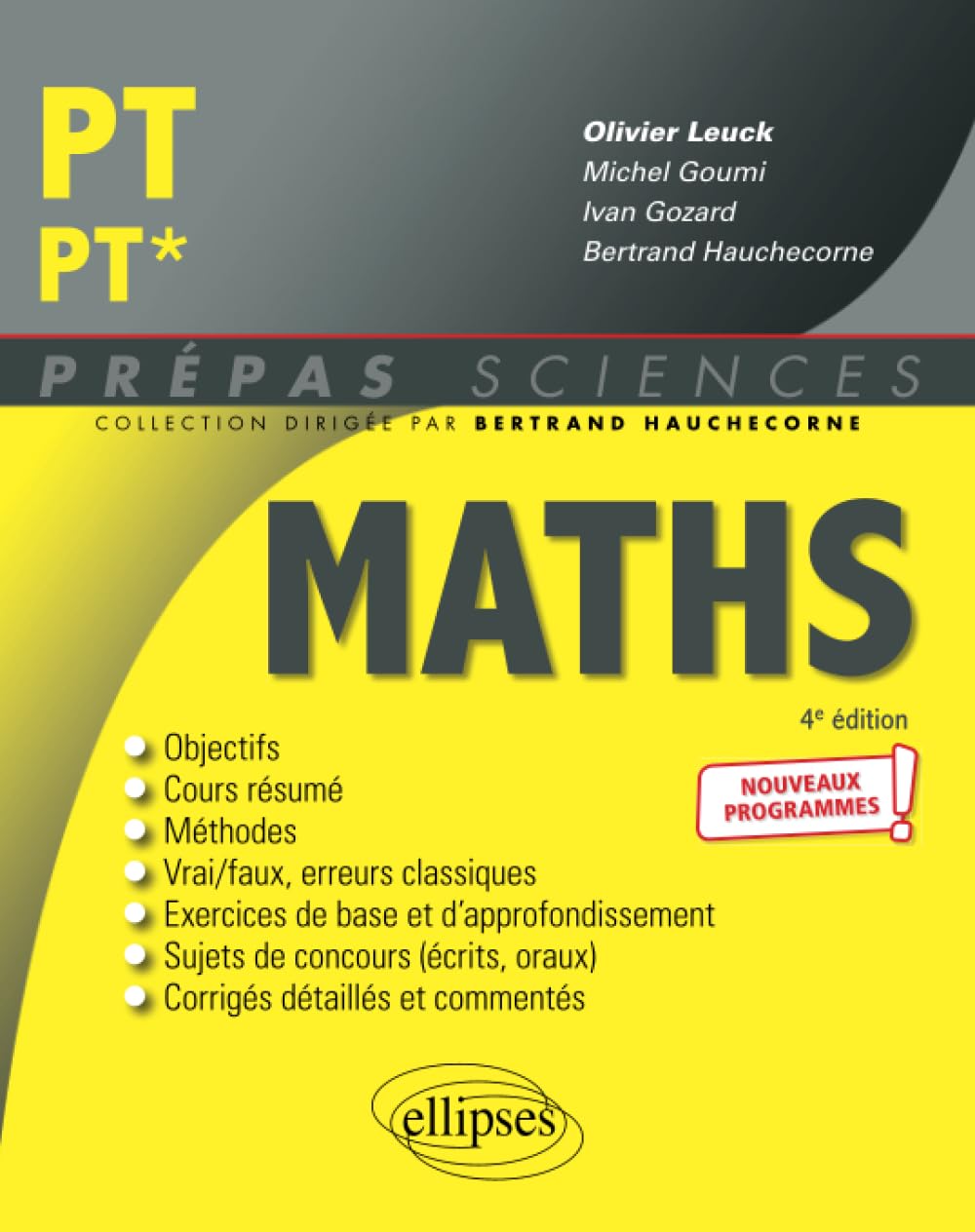 Mathématiques PT/PT* - Programme 2022 9782340066793