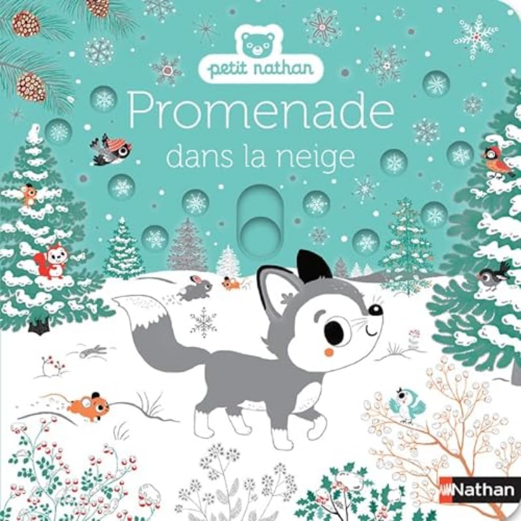 Promenade dans la neige - livre d'éveil animé, pour les bébés dès 6 mois 9782095013288