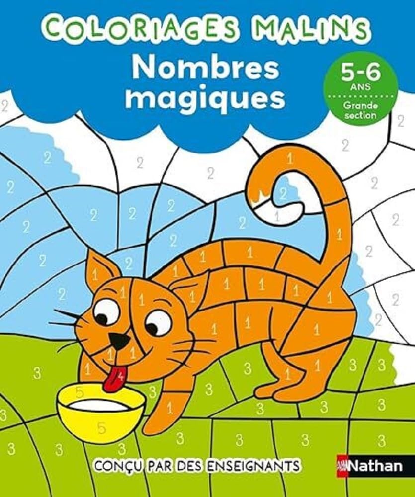 Nombres magiques - Grande section - Coloriages malins - Dès 5/6 ans 9782095029722