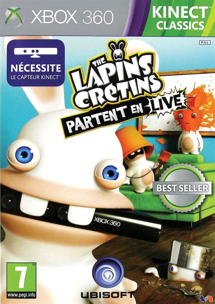THE LAPINS CRETINS PARTENT EN LIVE jeu XBOX 360 Kinect CLASSICS 3307215676936