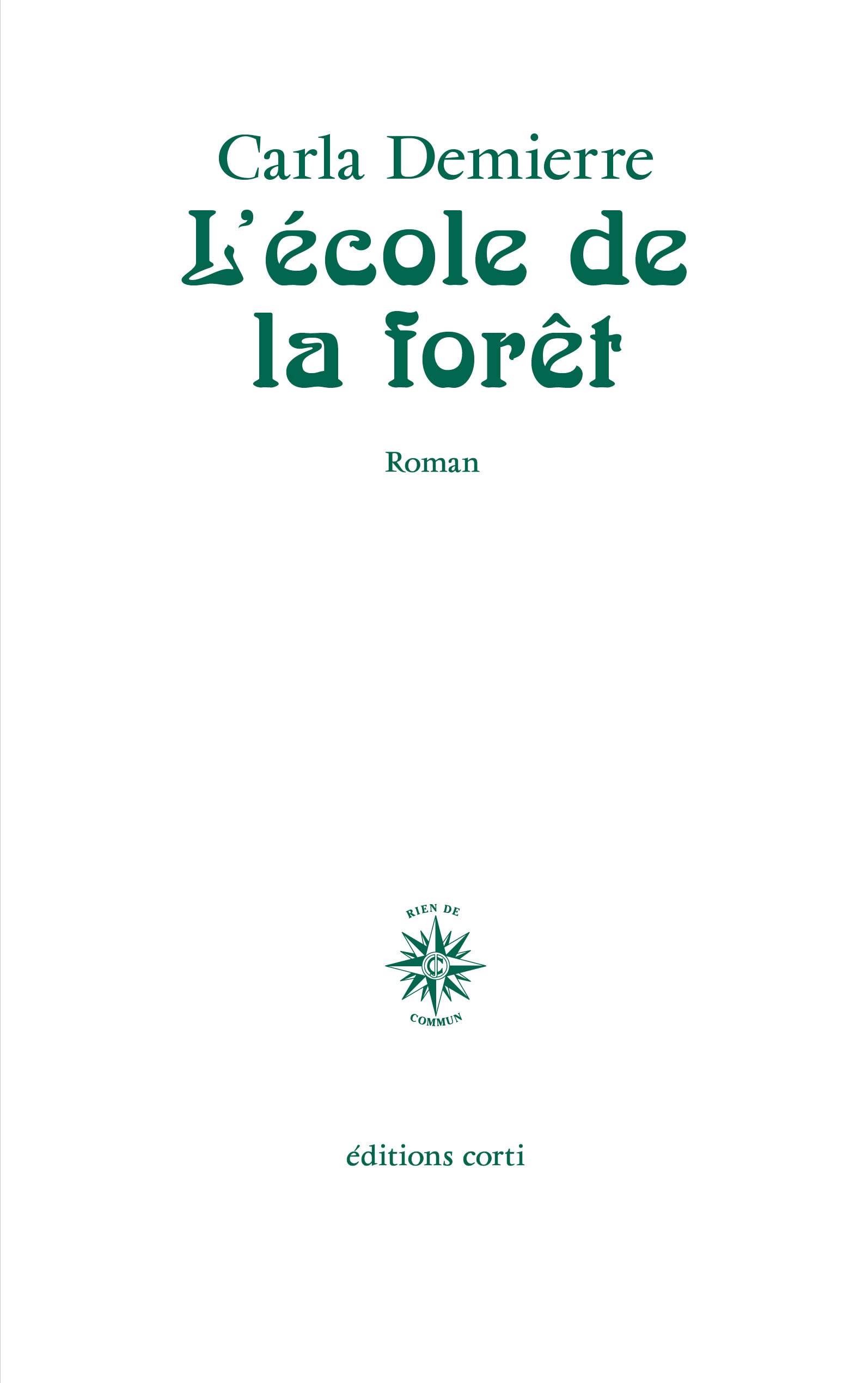 L'école de la forêt 9782714312884