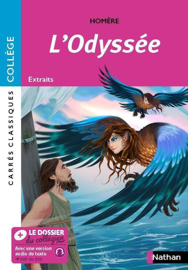L'Odyssée Homère Carrés classiques Collège 9782095046057