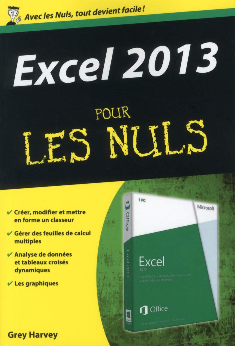 Excel 2013 Poche pour les Nuls 9782754055833