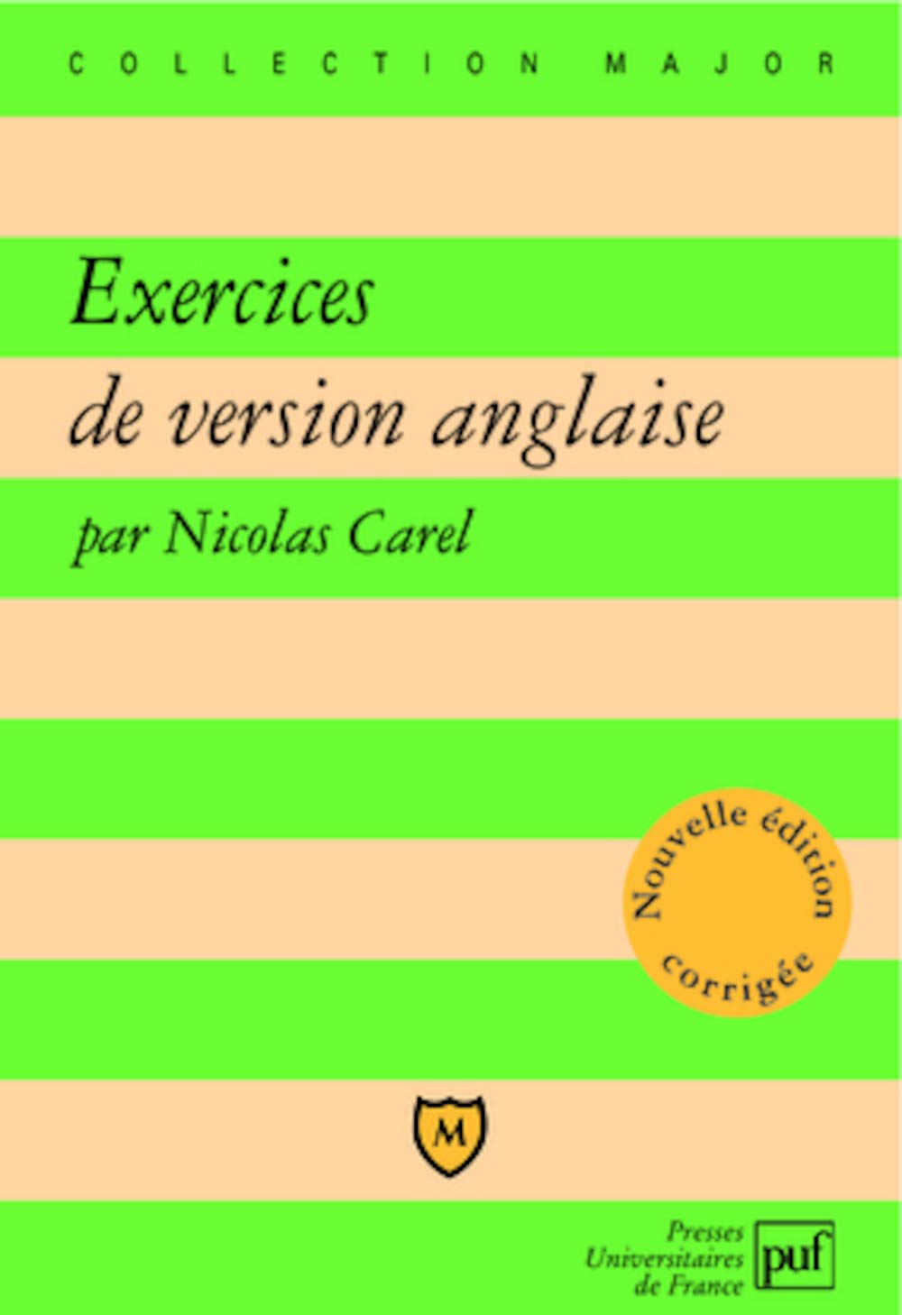 Exercices de version anglaise 9782130555490
