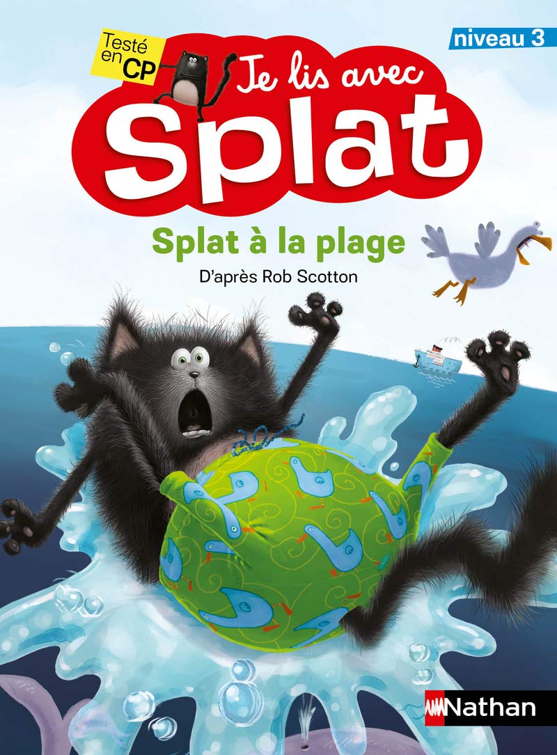 Splat à la plage - Je lis avec Splat - Niveau 3 - Dès 6 ans (11) 9782092593653