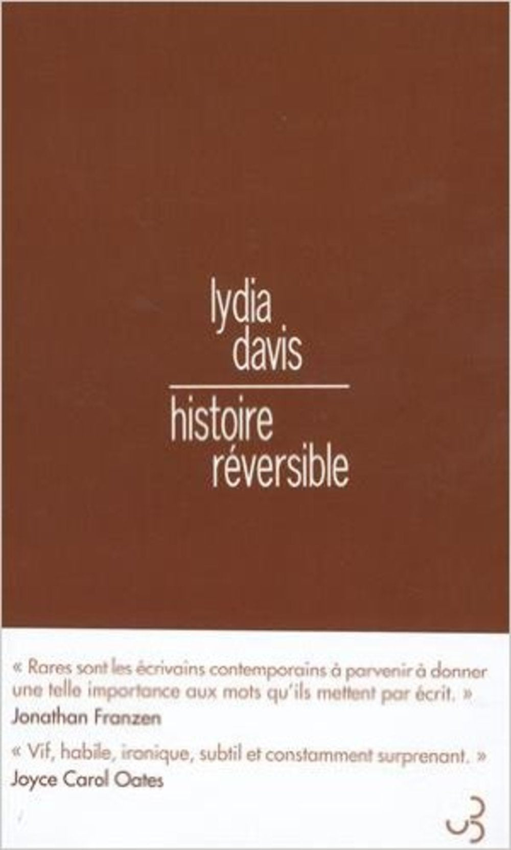 Histoire réversible 9782267029543