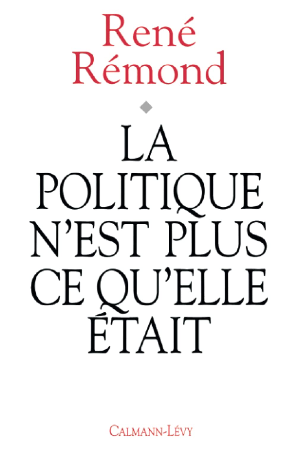 La Politique n'est plus ce qu'elle était 9782702121764
