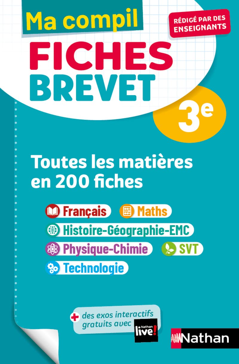 Toutes les matières 3e - Ma Compil fiches Brevet - Brevet 2024 9782091575858