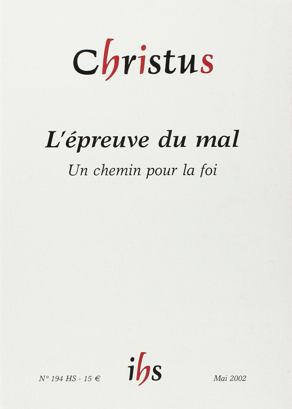 Christus Hs N194 Epreuve du Mal 3260051095449