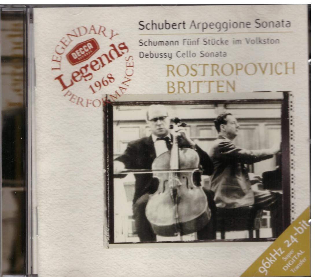 Schubert : Sonate "Arpeggione" - Schumann : Cinq pièces dans le style populaire - Debussy : Sonate pour violoncelle et piano 0028946097427
