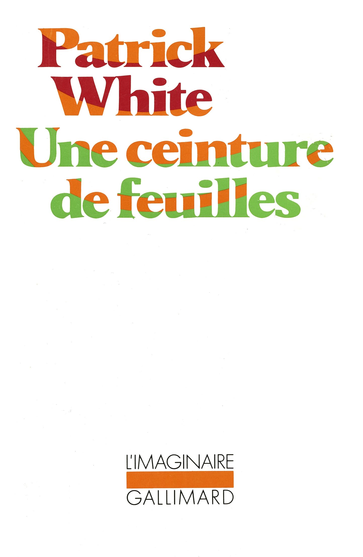 Une Ceinture de feuilles 9782070703159