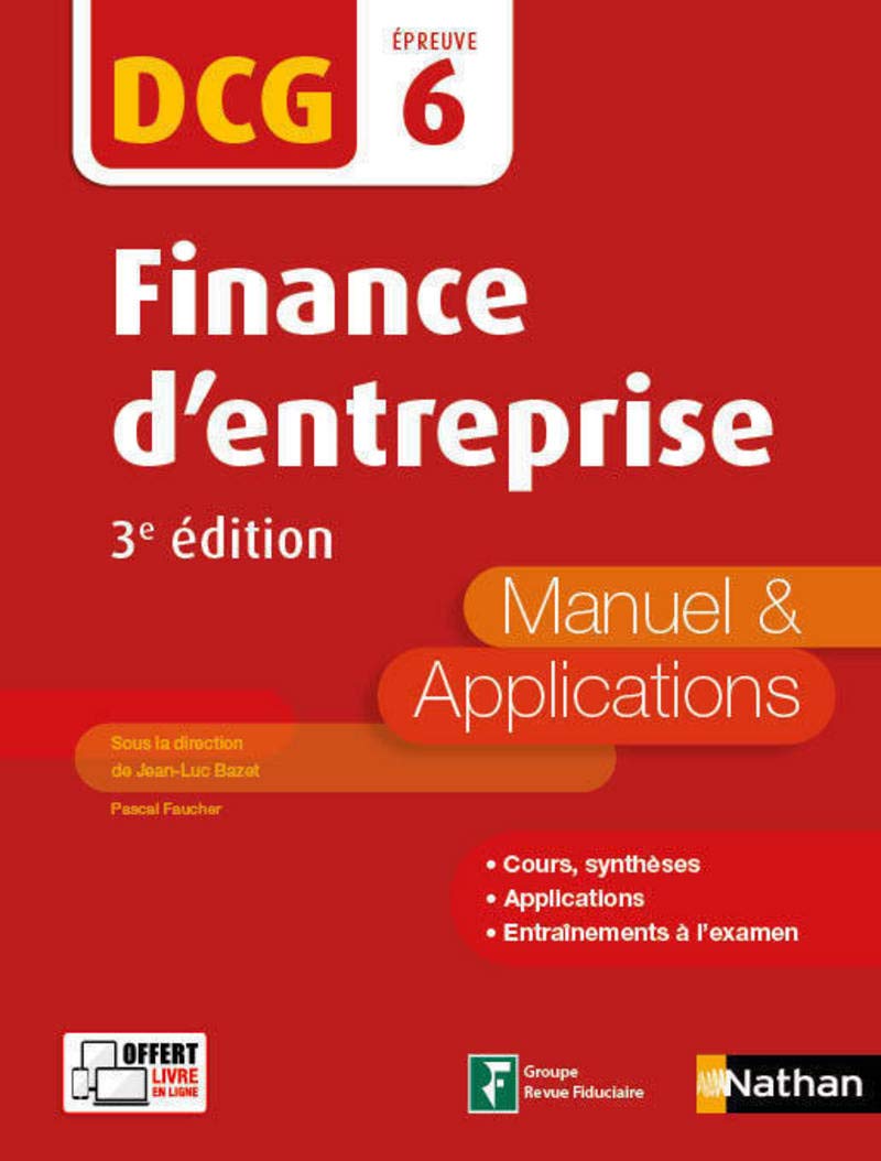 Finance d'entreprise - DCG 6 - Manuel et applications 9782091639949
